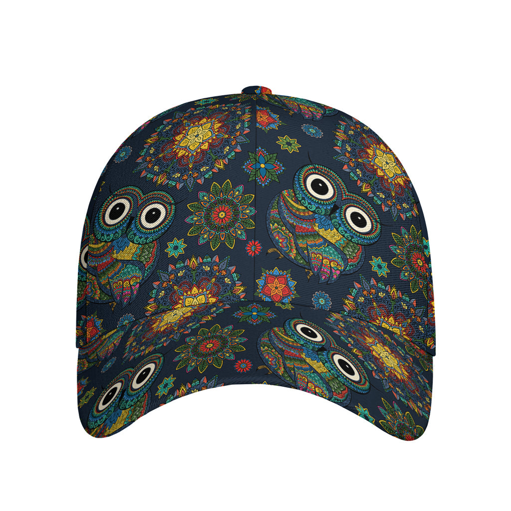 Bohemian Owl Pattern Print Baseball Cap