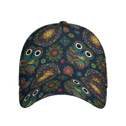Bohemian Owl Pattern Print Baseball Cap