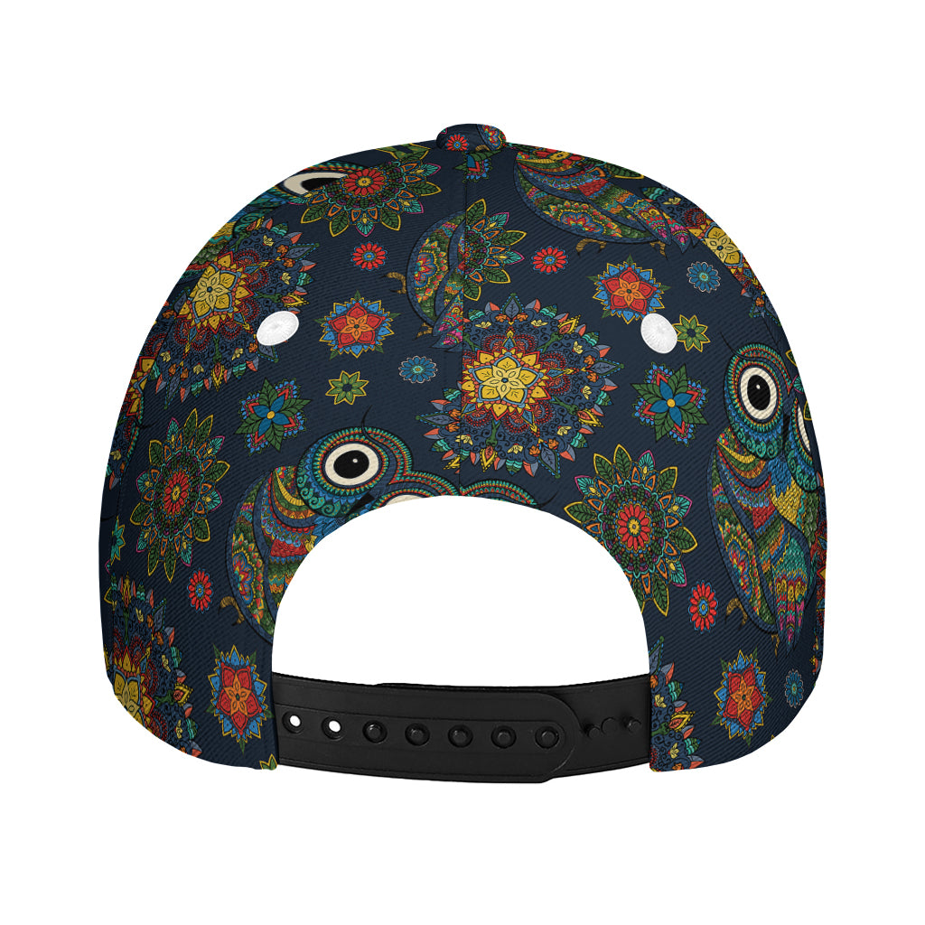 Bohemian Owl Pattern Print Baseball Cap