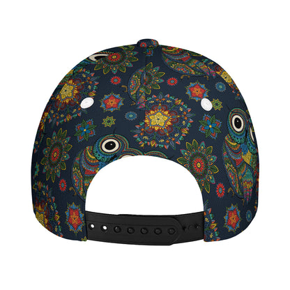 Bohemian Owl Pattern Print Baseball Cap
