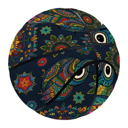 Bohemian Owl Pattern Print Basketball