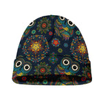 Bohemian Owl Pattern Print Beanie