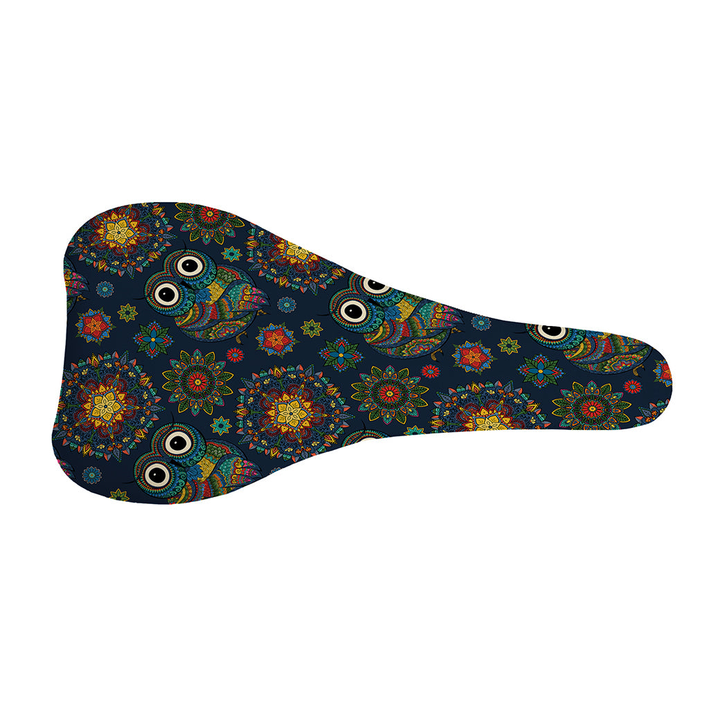 Bohemian Owl Pattern Print Bicycle Seat Cover
