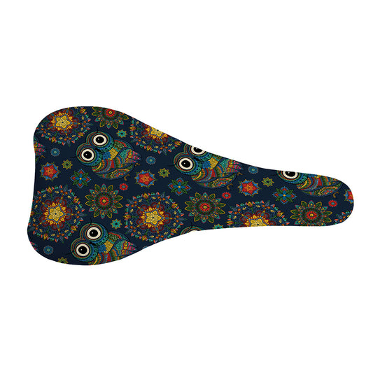 Bohemian Owl Pattern Print Bicycle Seat Cover