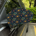 Bohemian Owl Pattern Print Car Side Mirror Covers