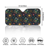 Bohemian Owl Pattern Print Car Windshield Sun Shade