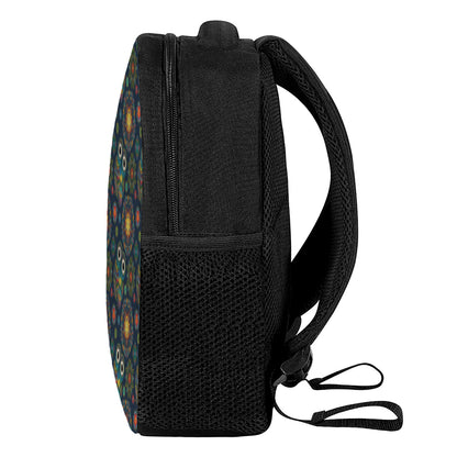Bohemian Owl Pattern Print Casual Backpack