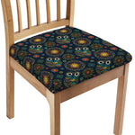 Bohemian Owl Pattern Print Chair Cushion Cover