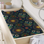 Bohemian Owl Pattern Print Changing Pad Cover