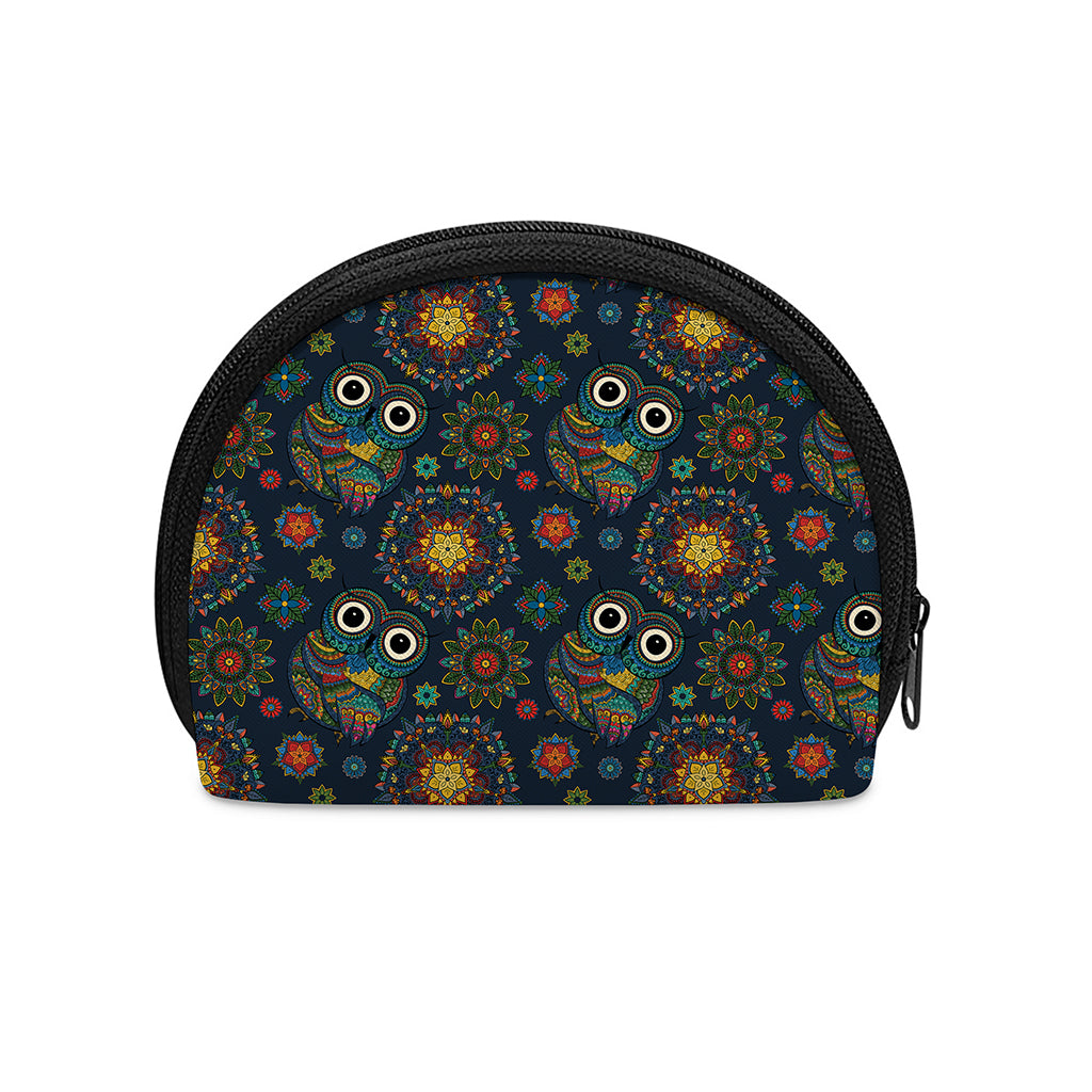 Bohemian Owl Pattern Print Coin Purse