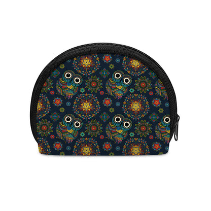 Bohemian Owl Pattern Print Coin Purse