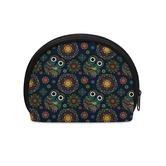 Bohemian Owl Pattern Print Coin Purse