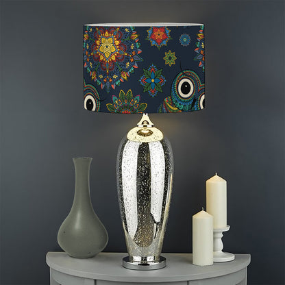 Bohemian Owl Pattern Print Drum Lamp Shade