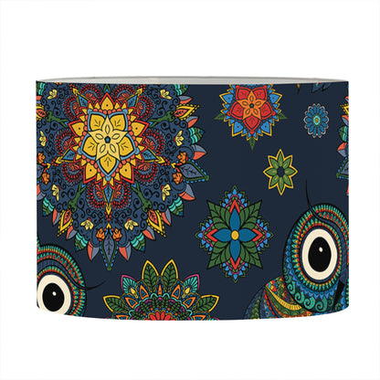 Bohemian Owl Pattern Print Drum Lamp Shade