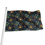 Bohemian Owl Pattern Print Flag