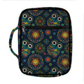 Bohemian Owl Pattern Print Front Pocket Bible Bag