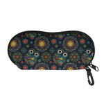 Bohemian Owl Pattern Print Glasses Case