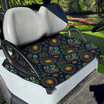 Bohemian Owl Pattern Print Golf Cart Seat Cover