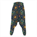 Bohemian Owl Pattern Print Hammer Pants
