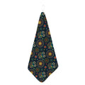 Bohemian Owl Pattern Print Hand Towel