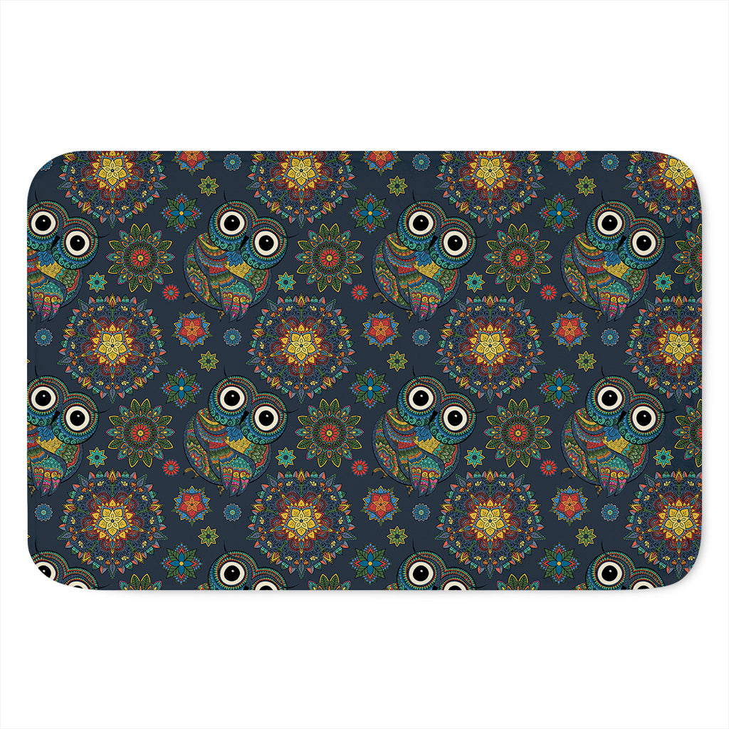 Bohemian Owl Pattern Print Indoor Door Mat
