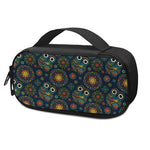 Bohemian Owl Pattern Print Insulin Cooler Travel Case