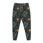 Bohemian Owl Pattern Print Jogger Pants