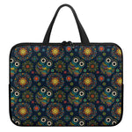 Bohemian Owl Pattern Print Laptop Sleeve With Handle