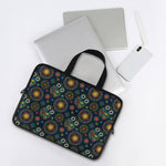 Bohemian Owl Pattern Print Laptop Sleeve With Handle