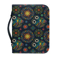 Bohemian Owl Pattern Print Leather Bible Cover