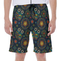 Bohemian Owl Pattern Print Men's Beach Shorts