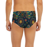 Bohemian Owl Pattern Print Men's Briefs