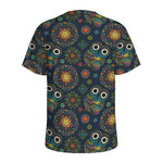 Bohemian Owl Pattern Print Men's Sports T-Shirt