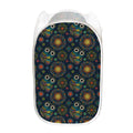 Bohemian Owl Pattern Print Mesh Laundry Hamper