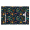 Bohemian Owl Pattern Print Placemat