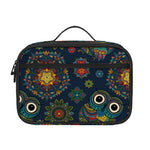 Bohemian Owl Pattern Print Portable Lunch Bag
