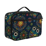 Bohemian Owl Pattern Print Portable Lunch Bag
