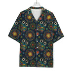 Bohemian Owl Pattern Print Rayon Hawaiian Shirt