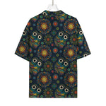 Bohemian Owl Pattern Print Rayon Hawaiian Shirt