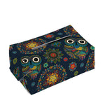 Bohemian Owl Pattern Print Rectangle Tissue Box Cover