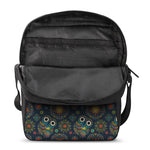 Bohemian Owl Pattern Print Rectangular Crossbody Bag