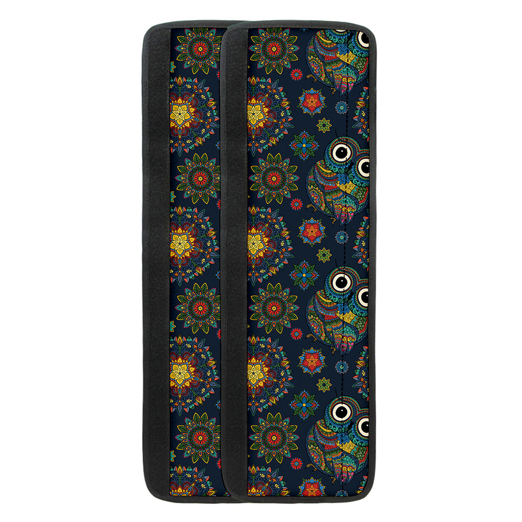 Bohemian Owl Pattern Print Refrigerator Handle Covers