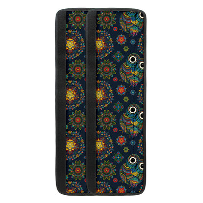 Bohemian Owl Pattern Print Refrigerator Handle Covers