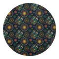 Bohemian Owl Pattern Print Round Blanket