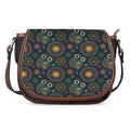 Bohemian Owl Pattern Print Saddle Bag