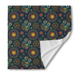 Bohemian Owl Pattern Print Silk Bandana