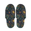 Bohemian Owl Pattern Print Slippers