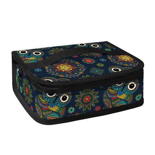 Bohemian Owl Pattern Print Small Lunch Bag