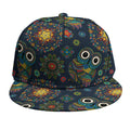 Bohemian Owl Pattern Print Snapback Cap