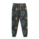 Bohemian Owl Pattern Print Sweatpants